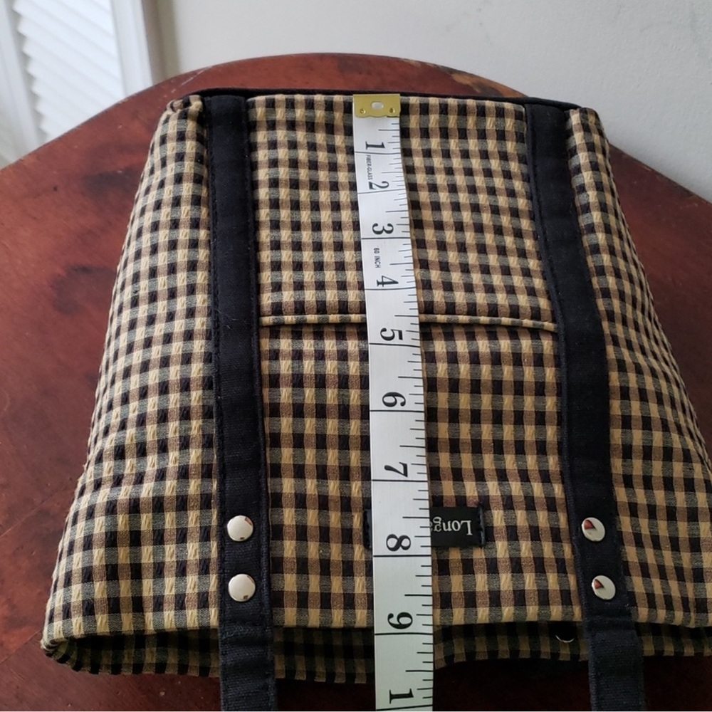 VTG 90s Longaberger Homestead Plaid Tote & Wallet Set EUC Americana - Picture 6 of 7